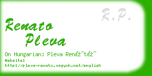 renato pleva business card